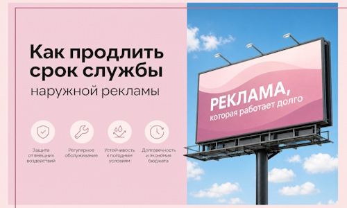 Как продлить срок службы наружной рекламы в  Алейске