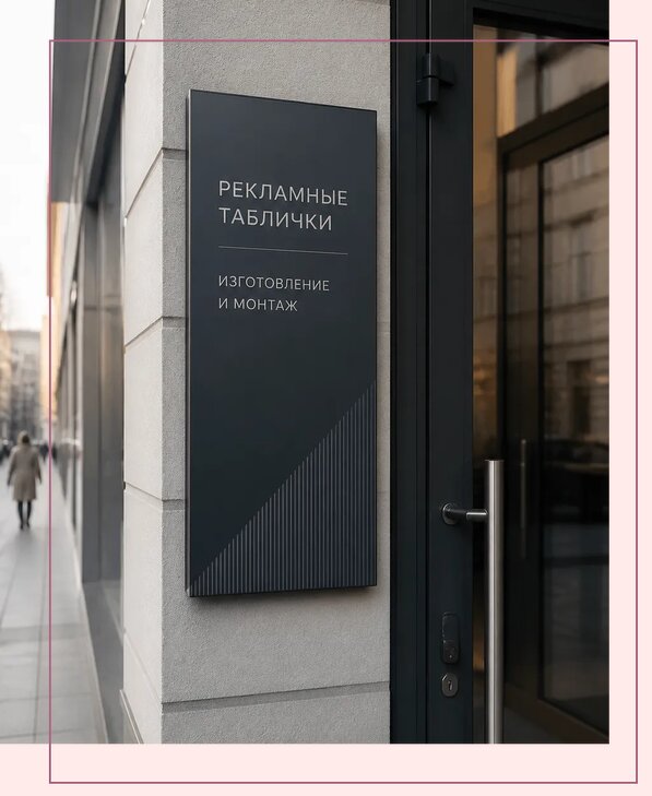 Рекламные таблички в Алейске по цене от 4640 р. | Аванза-Лук